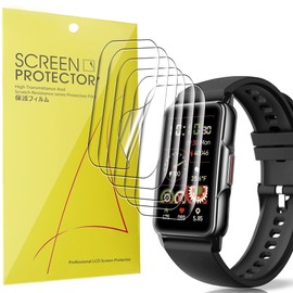 Blueshaweu Screen Protector Compatible with Kesasohe/Findtime/ECOSOON H80 Smartwatch 1.47 Inch HD Clear Flexible TPU Screen Protector [Pack of 6] for H80 Smartwatch 1.47 Inch (HD)