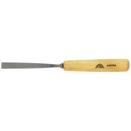 Stubai 557112 Wood Carving Chisel Type 1 Polished, Silver/Beige, 12 mm