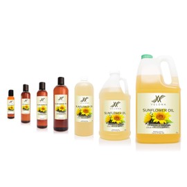 Sunflower Oil by Velona - 32 oz | 100% Pure and Natural Carrier Oil | Refined, Cold Pressed | Cooking, Skin, Hair, Body & Face Moisturizing | Use Today - Enjoy Results