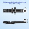 W10571738 Dishwasher Upper Dishrack Adjuster And Wheel Assembly Compatible with