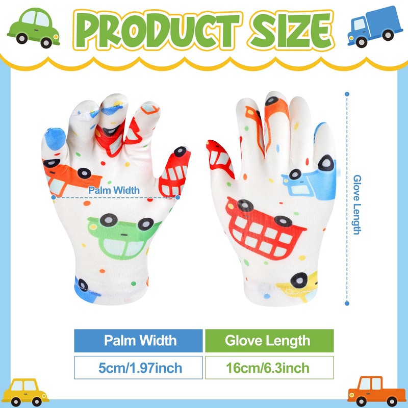 Xtinmee 20 Pairs Eczema Gloves for Kids Cotton Moisturizing Gloves