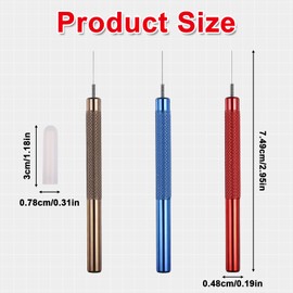 3-Piece Glue Applicator Metal Applicator Needles for Adhesive Dispensing Miniature Tools Stainless Steel Professional Pin Needle Detail Tool Model Building Tools for Ceramic Polymer Clay Sculpture