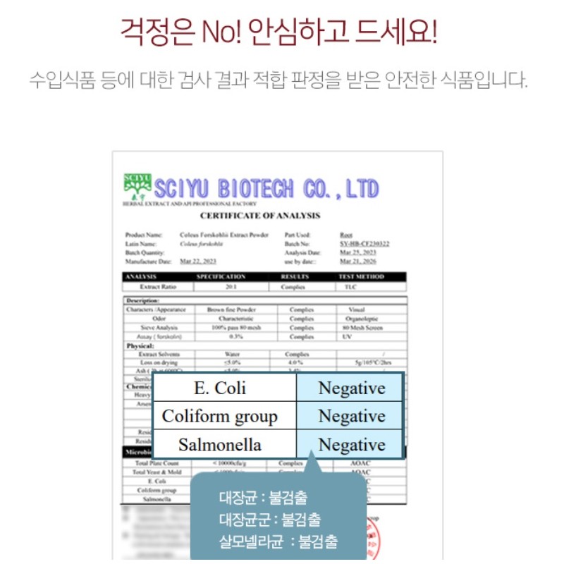 Charm goods Chamgoods Coleus Forskohlii Extract Powder 200g 3 cans