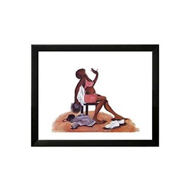 The Art Depot Overheated by Annie Lee (17.5 x 21 inches - Black Frame)