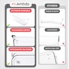 Amtido Drawer Organiser Tray Set - Clear Plastic Containers for