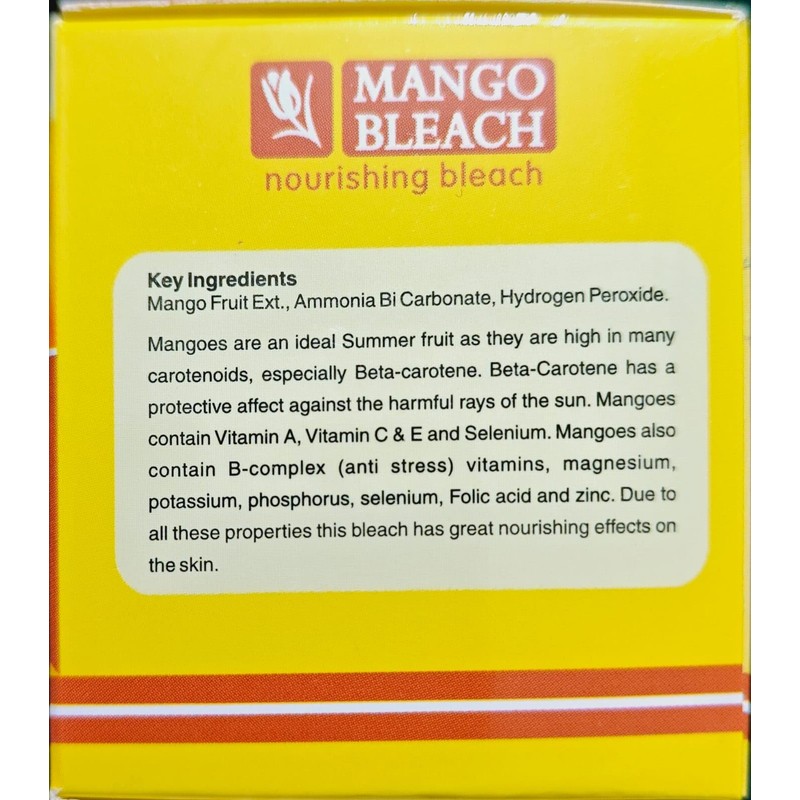 Indian Mango Herbal Bleach 35 Grams Pack Fruit Bleach Herbal