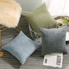 Home Brilliant Green Cushion Covers for Scatter Cushions, Decorative Chenille