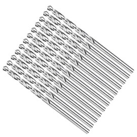METALLIXITY 2.381mm Drill Bit (3/32") 12Pcs, 4241 High-Speed Steel Straight Shank Uncoated (Bright) 118° for Wood Plastic Iron Copper Aluminum Low Soft Metal