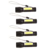 4Pcs Retractable Flashlight COB LED Zoom Flashlight Rechargeable Strong Light