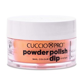 Cuccio Colour Powder Nail Polish - Lacquer For Manicure And Pedicure - Highly Pigmented Powder That Is Finely Milled - Durable Finish, Flawless Rich Color - Easy To Apply - Tangerine Orange - 0.5 Oz