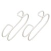 AIWA METAL KINOBO C Hook, White, Pack of 2, AP-3018W