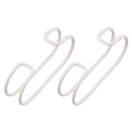 AIWA METAL KINOBO C Hook, White, Pack of 2, AP-3018W