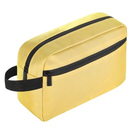 Icramsy Travel Toiletry bag Toiletry bag for women men Hanging toiletry bag Cosmetic bag large capicity Travel accessories Gift for Women Men Girls (Yellow)