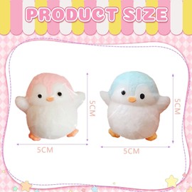 2 PCS Taba Squishy, Fufu Squishy, Fidget Toys, Stress Relief Squeeze Rebound Squeeze Toy, Funny Novelty Cute Animals Stress Relieving Fidget Toy for Boys Girls Birthday Party Gifts (Blue+Pink)