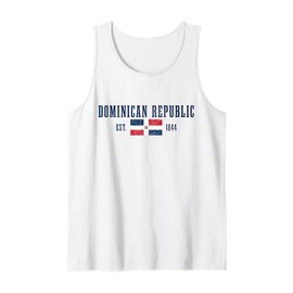 Dominican Republic Est. 1844 Dominican Flag Tank Top