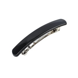 NAKANOYA Barrette, 2.6 inches (65 mm), Plastic Resin Hair Clip, Solid, Simple, Dull Color, Curve, Arch, Thinner, Square, Rectangle, Glossy, Glossy, Glossy, Medium, Medium, Medium Size, Lightweight,