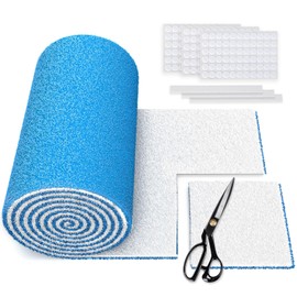 Air Vent Filters Roll, 120" x 12" Cut to Fit (50+ Filters), MERV 8 Triple Vent Filter Kit for HVAC Furnace Vents, Home Floor, Ceiling, Grilles