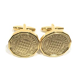 Premium 1962 Threepence cufflinks for a 63rd Birthday cufflinks