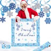 65.6 Ft Winter Snowflake Bulletin Board Border,Christmas Winter Snowflake Rolled