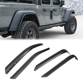 Z8 Fenders Front & Rear Fenders Compatible with 2020-2024 Jeep Wrangler Gladiator JT Mojave & Rubicon, Off-Road Wheel Fender Liner Set 4 Pcs(Only Fit High Clearance Fender Flares)