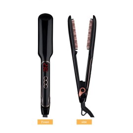 AIKO PRO 2-in-1 Hair Volumizing Iron Hair Straightener Ceramic Crimper Corrugated Curler