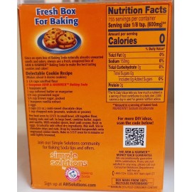 ARM & HAMMER Pure Baking Soda 1 LB (454g) America's #1 Trusted Baking Soda Brand