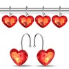 EleCharm Decorative Crystal Shower Curtain Hooks, Set of 12 Bling