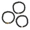 Elephant Bracelet with Genuine 8 mm Natural Stone Beads and