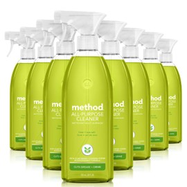 Method All Purpose Cleaner, Lime + Sea Salt, 28 Fl Oz (Pack of 8), Eco-Friendly Multi-Surface Cleaning Spray