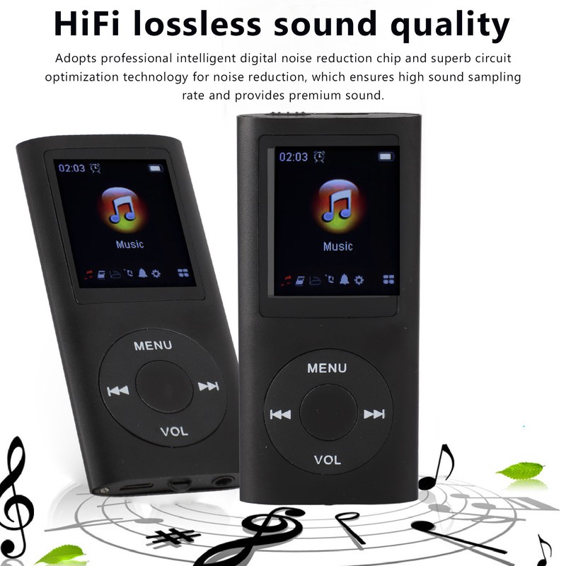 Portable MP3 Music Player 1.8inch TFT Screen HiFi Sound 7