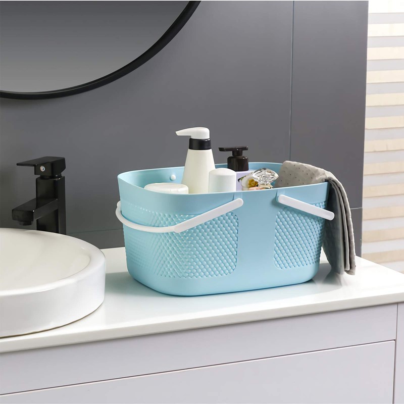 Shower Caddy Basket, Portable Large Capacity Thickened Plastic Organizer Storage