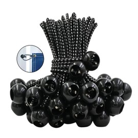 GOEASY0312 Ball Bungee Cords 6 Inch - 50 PCS Bungee Balls with Elastic String for Canopy, Tarp, Straps, Tent, Poles & Wires, for Outdoor & Indoor Activities | GOEASY0312