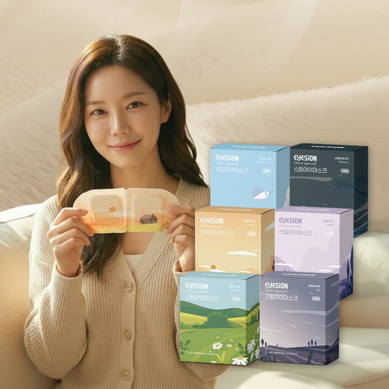아이즈온 스팀아이마스크 6가지향 온열안대 선물세트 60매입 Eyeson Steam Eye Mask