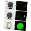 Mobestech Mechanical Thermometer Car Dashboard Clock LED Backlight Durable Metal