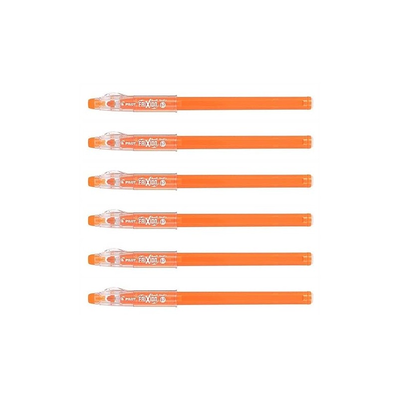 PILOT Frixion Ball Sticks 07 Rollerball Pens Medium Tip Orange