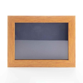 Honey Pecan 24x30 Large Shadow Box Display Wooden Frame with Navy Acid-Free Backing UV Acrylic & Hanging Hardware - with 3/4" Usable Depth - Great Jersey Frame Display Case Shadowbox