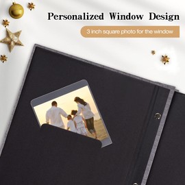 Finksy Small Photo Album 4x6 200 Photos Linen Cover Picture Photo Book for Family Wedding Anniversary Baby Vacation