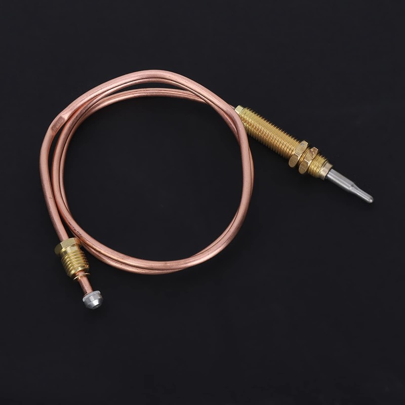 Haosie Thermocouple 600mm, M8 Thermocouple Common Thread Probe for Burner