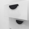 Susenya Black Drawer Pulls, Half Moon Pulls,Semicircle Pull,Semicircle Pull,Door Pull