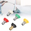 5Pcs Pressure Washer Spray Tips Nozzle Kit Multiple Degrees Quick