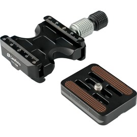 Leofoto DDC-50B with BPL-50N Arca-Swiss Compatible QR Double Clamp, Double-Sided Quick Release, 105g Lightweight Design, Includes Click Release Plate
