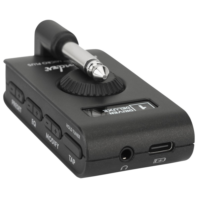 Fender Mustang Micro Plus Headphone Amplifier Bundle with 12-Pack Picks