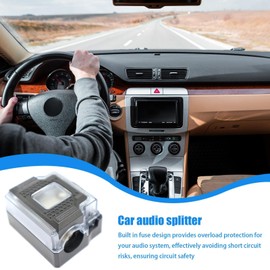 Car Audio Distribution Block - Audio Splitter Connecting Block Wire Distribution - Ground Distribution Block Speaker Amplifier Splitter, Audio Cable Splitter, Car Accessories