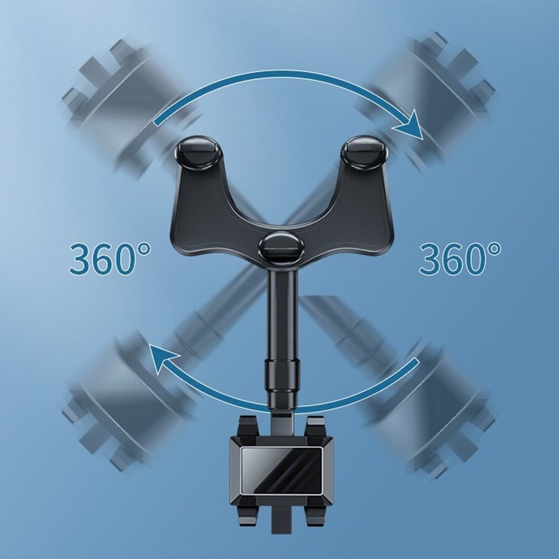Rearview Mirror Phone Holder 360 Degree Rotation Multifunctional Phone AR