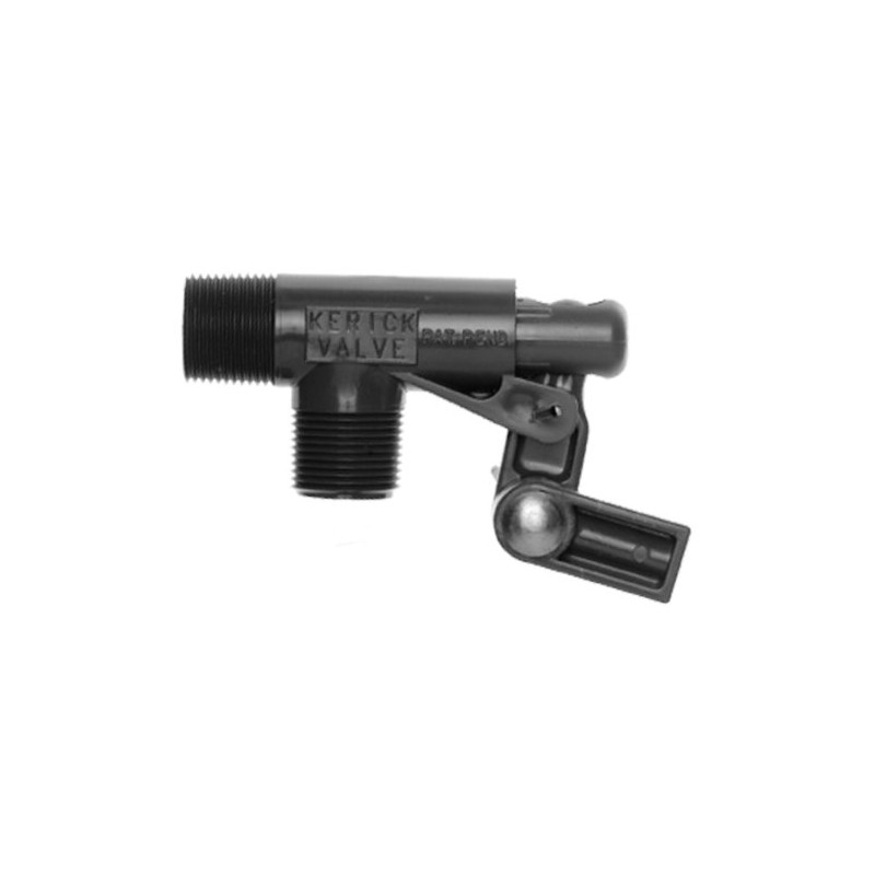 Kerick Valve PS75LS PVC Float Valve, Standard Mount, 16.5 gpm