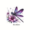 Christmas Purple Dragonfly Flower PVC Vinyl Car Decals Stickers Waterproof