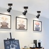 SEEBLEN 2-Light Track Light Fixtures, Adjustable Ceiling/Wall Mount, Industrial Black