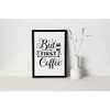 WBdesignz But First Coffee Saying Picture Wall Picture for Kitchen