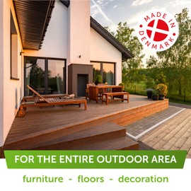 Nordicare Sealing Wood Oil for Outdoor Garden Furniture - Teak Oil for Wood Outdoor Furniture - Suitable for All Outdoor Types of Wood, for Wood Exterior Protection - Easy to Apply 170 Oz