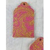 Paisley, Pink, Gold, Designer Hang Tags, Gift Tags, New